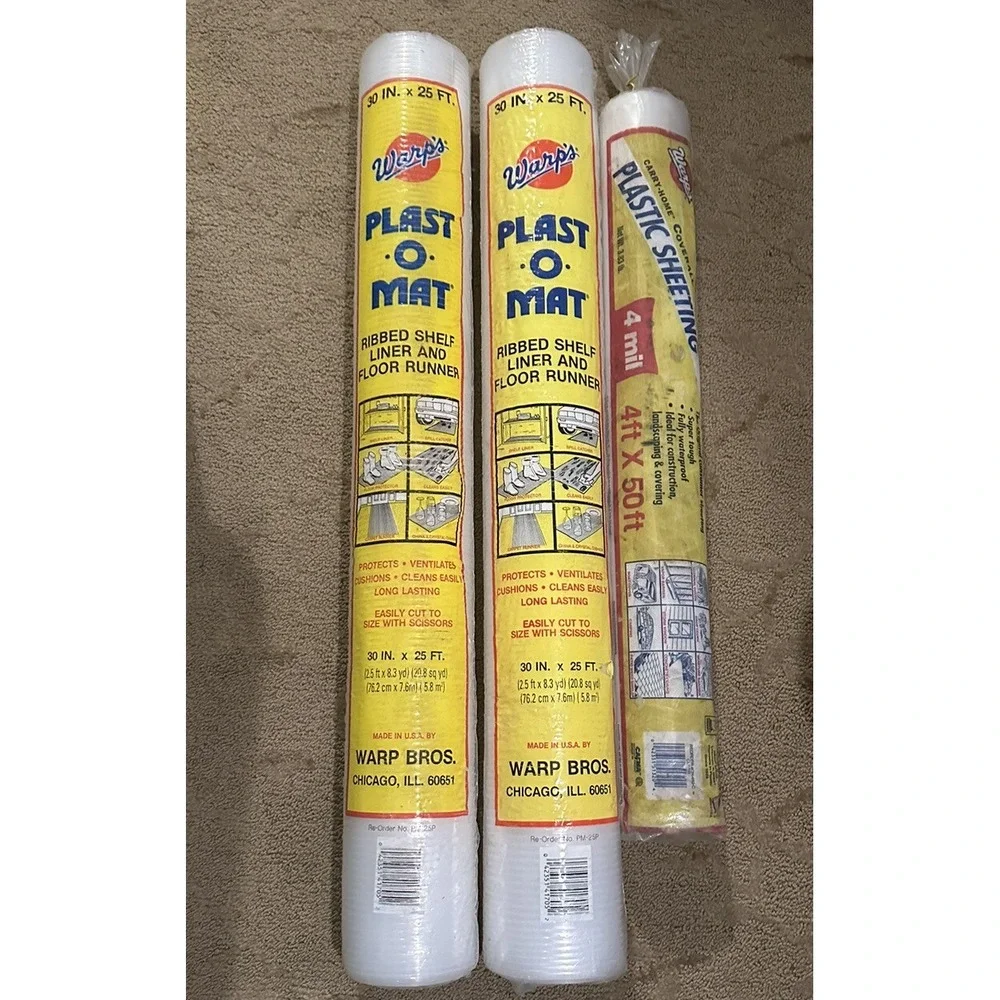 Warp's 2 rolls Ribbed Shelf Liner 30
